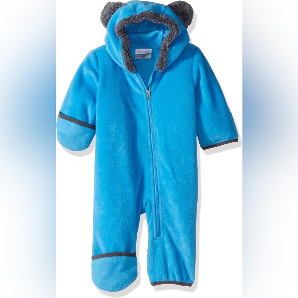 Columbia Tiny Bear II Bunting suit/snowsuit in Peninsula Blue & Gray